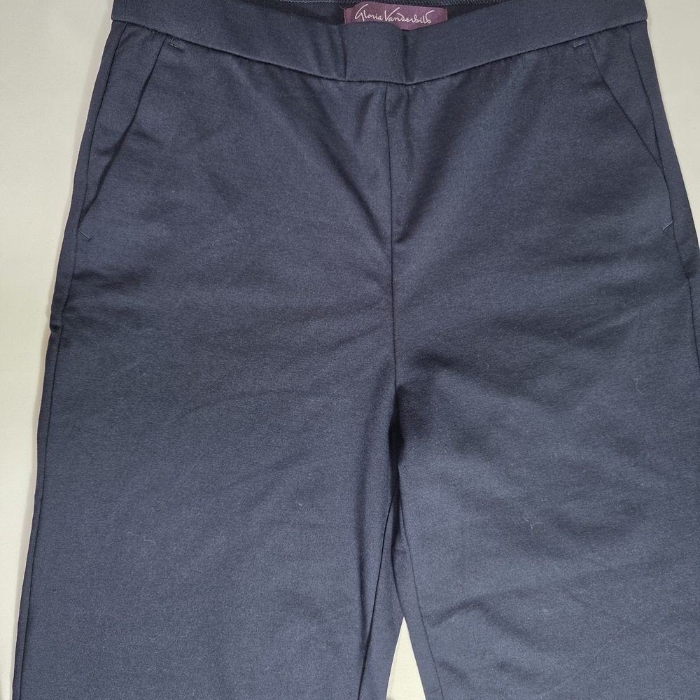 Gloria Vanderbilt Dark Blue Straight Leg Pants - Picture 3 of 6